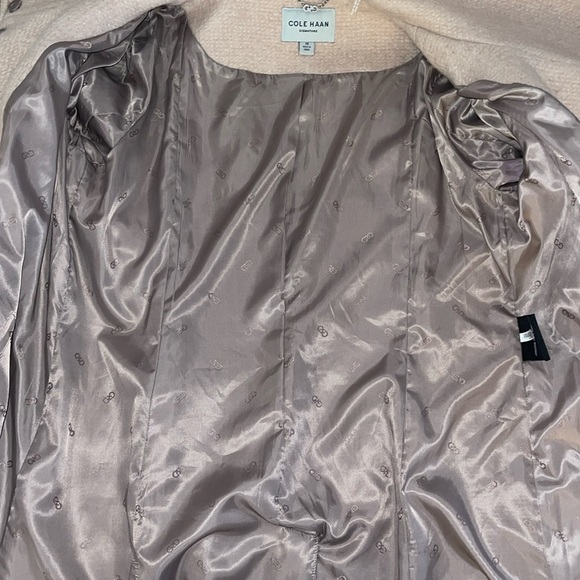 EUC Cole Haan Wool Jacket, Cream, Size 14 - Picture 7 of 12